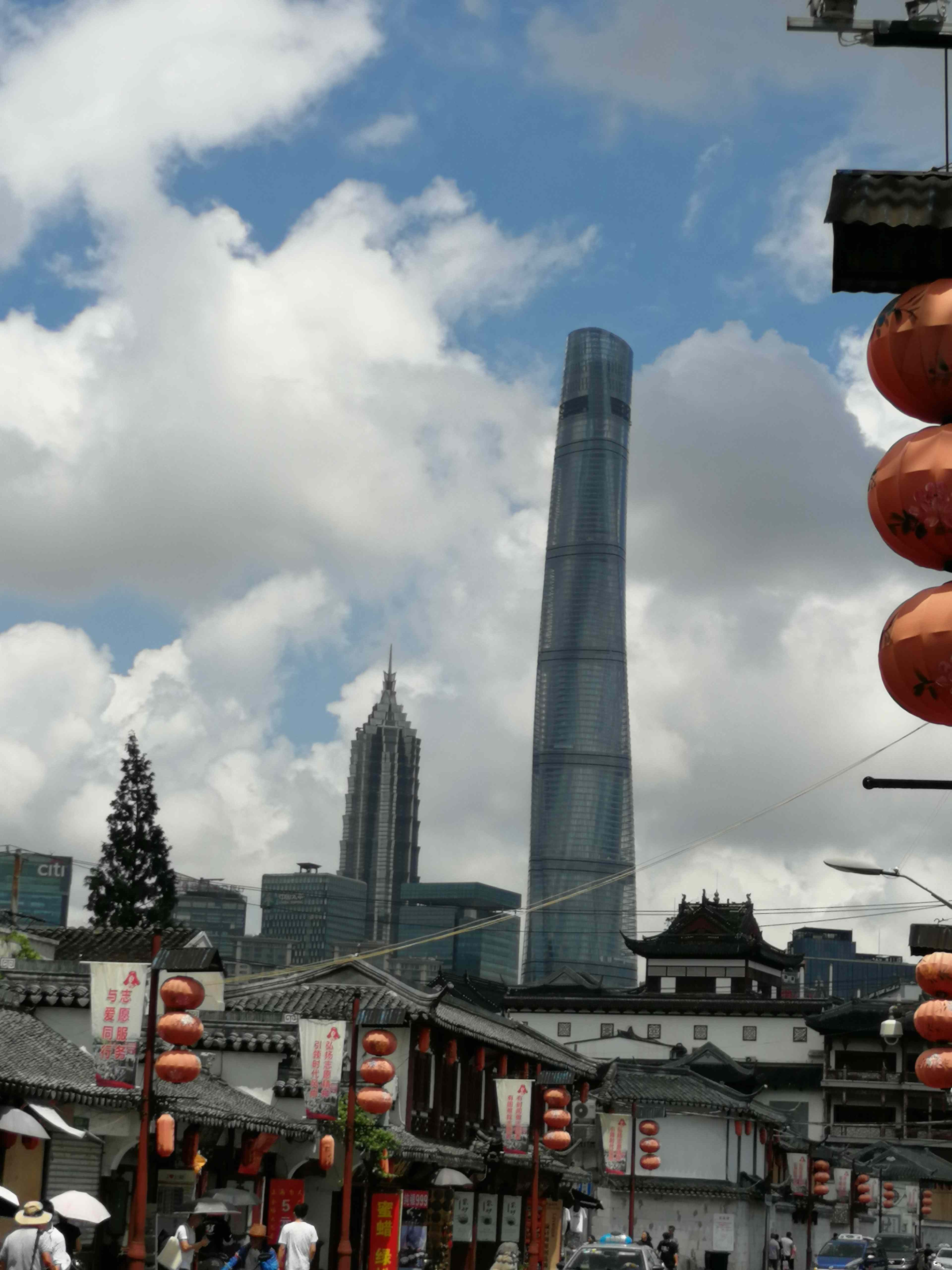 Altstadt, Blick auf Jin Mao Tower und SWFC